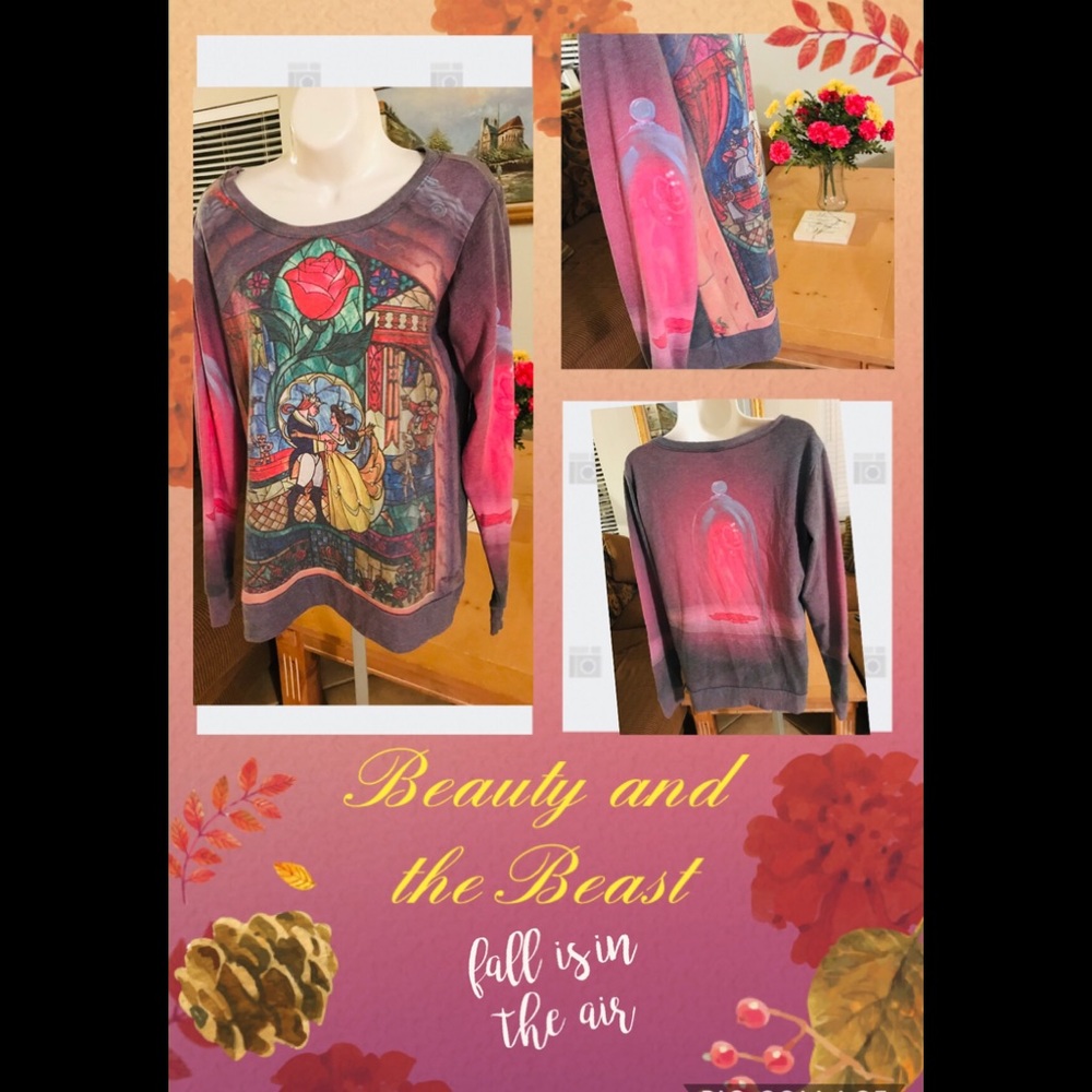 🌺Disney Beauty and the Beast long sleeve shirt🌺